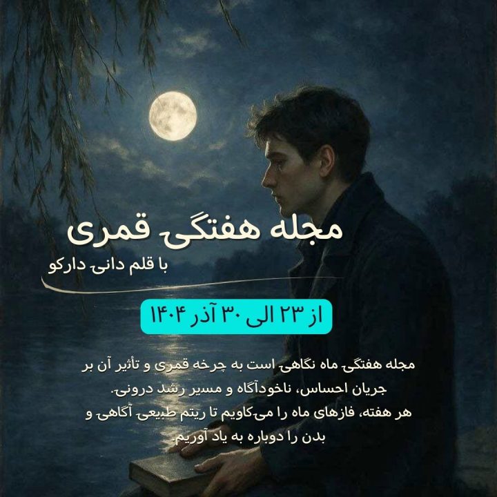 مجله هفتگی ماه نگاهی است به چرخه‌ قمری و تأثیر آن بر جریان احساس، ناخودآگاه و مسیر رشد درونی.